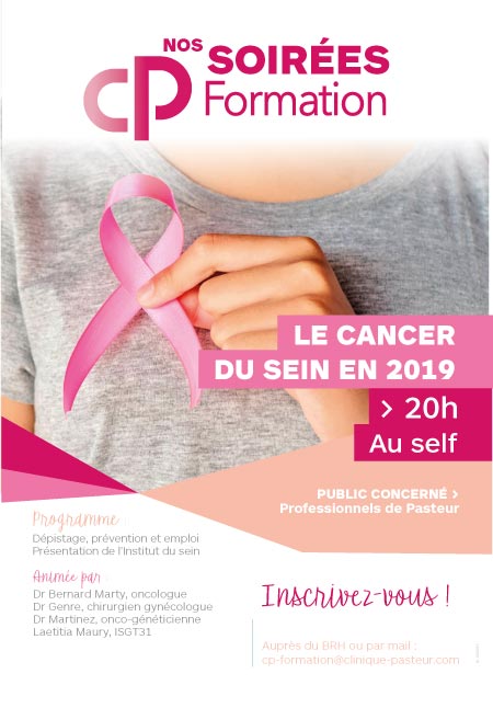 Affiche CP Formation Soirée Cancer du sein